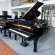 Steinway & Sons o von 1909 in Zwart glimmend